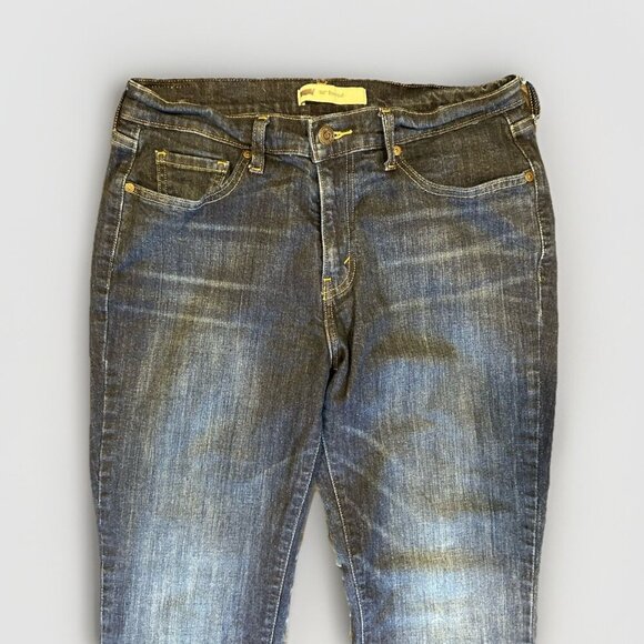 Levi's 515 Jeans Women's Size 10M 30x32 Bootcut Blue Denim Embroidered Pockets - Picture 3 of 9